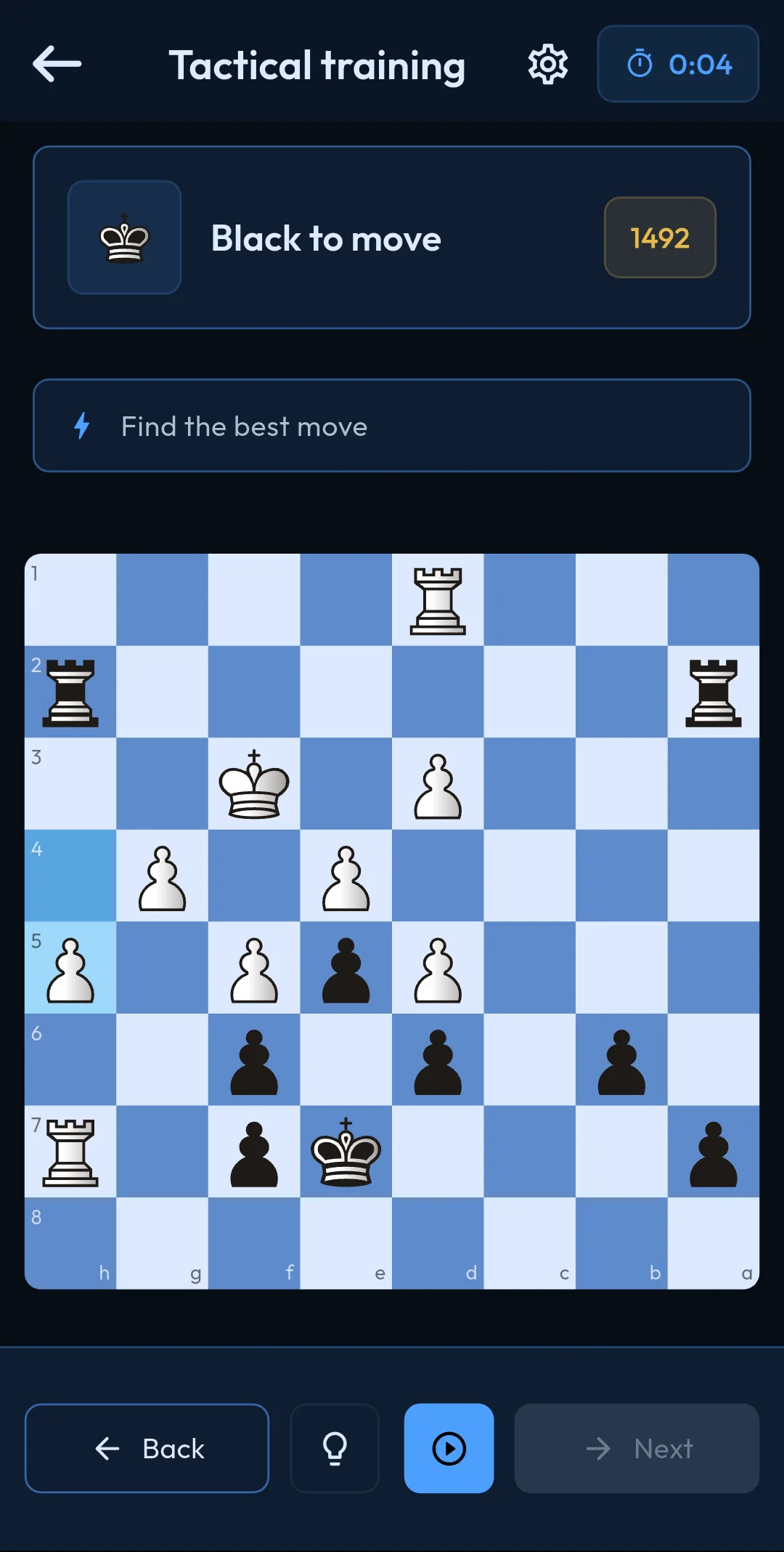 Écran des puzzles ChessFlow